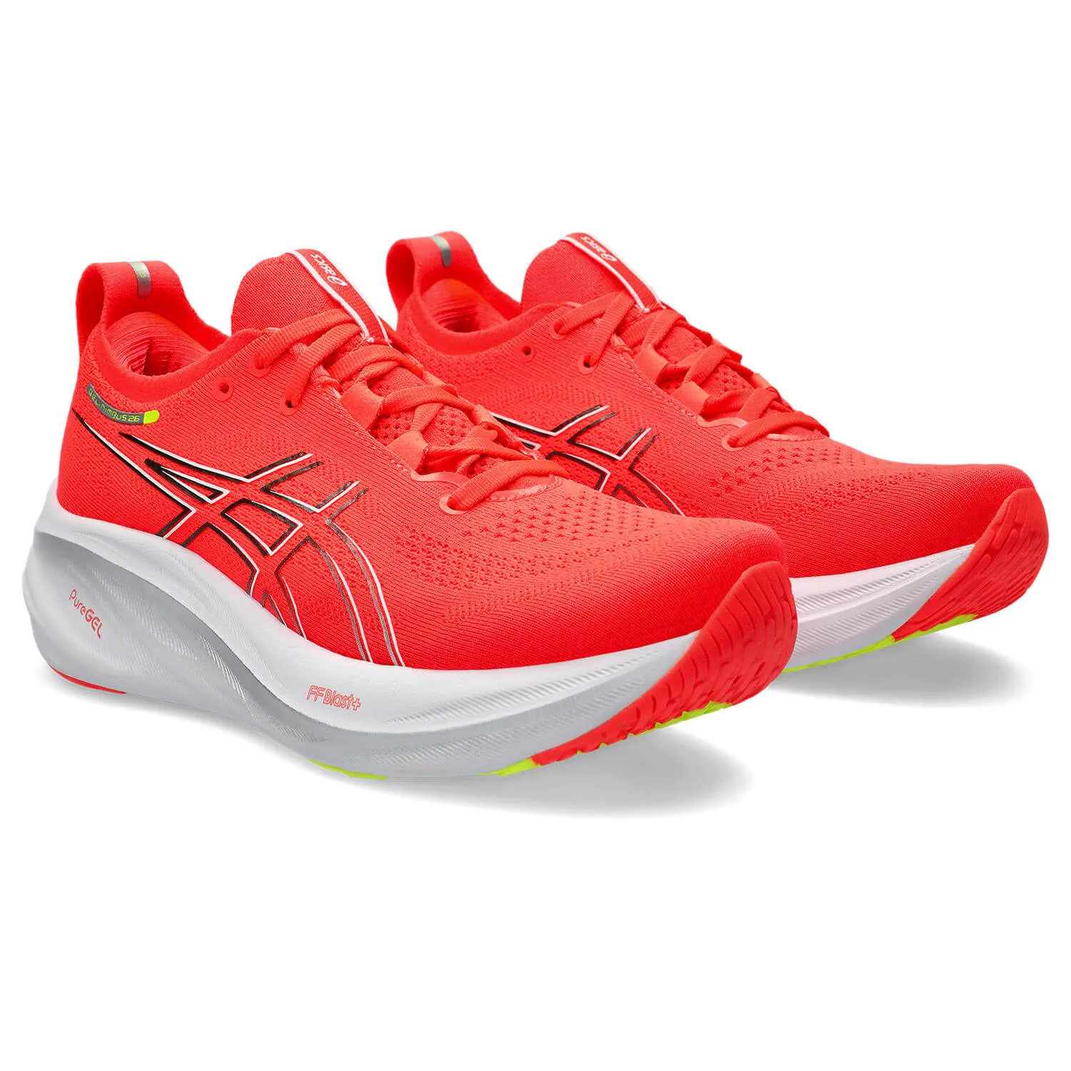 Asics Womens Gel-Nimbus 26 Running Shoes - Vibrant Sunrise Red for Ultimate Comfort and Performance