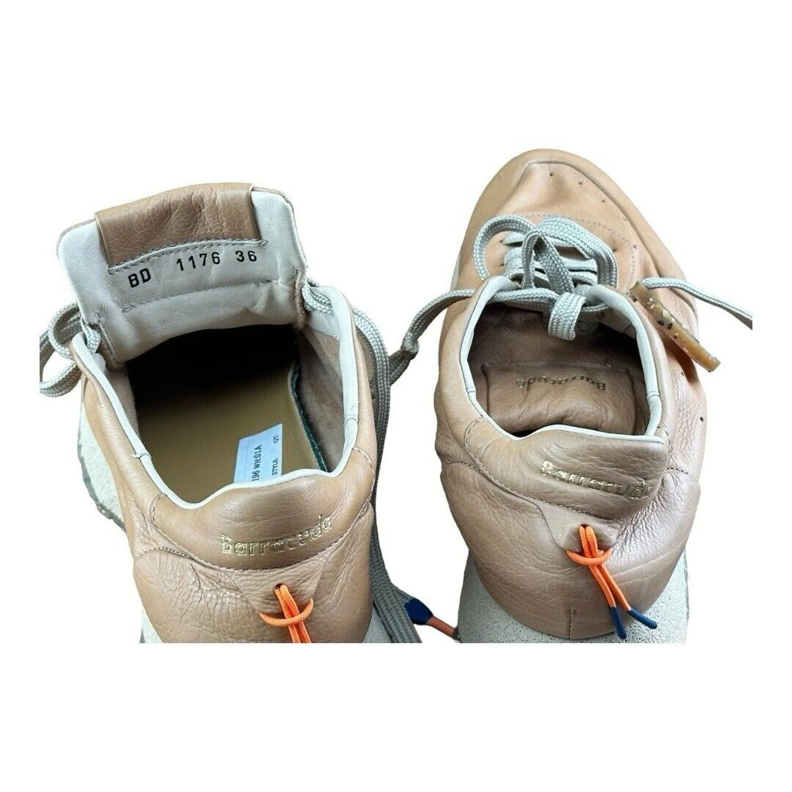 Barracuda Sneaks Shoes Impact Brown Leather women’s Size 5.5 US|36 EU