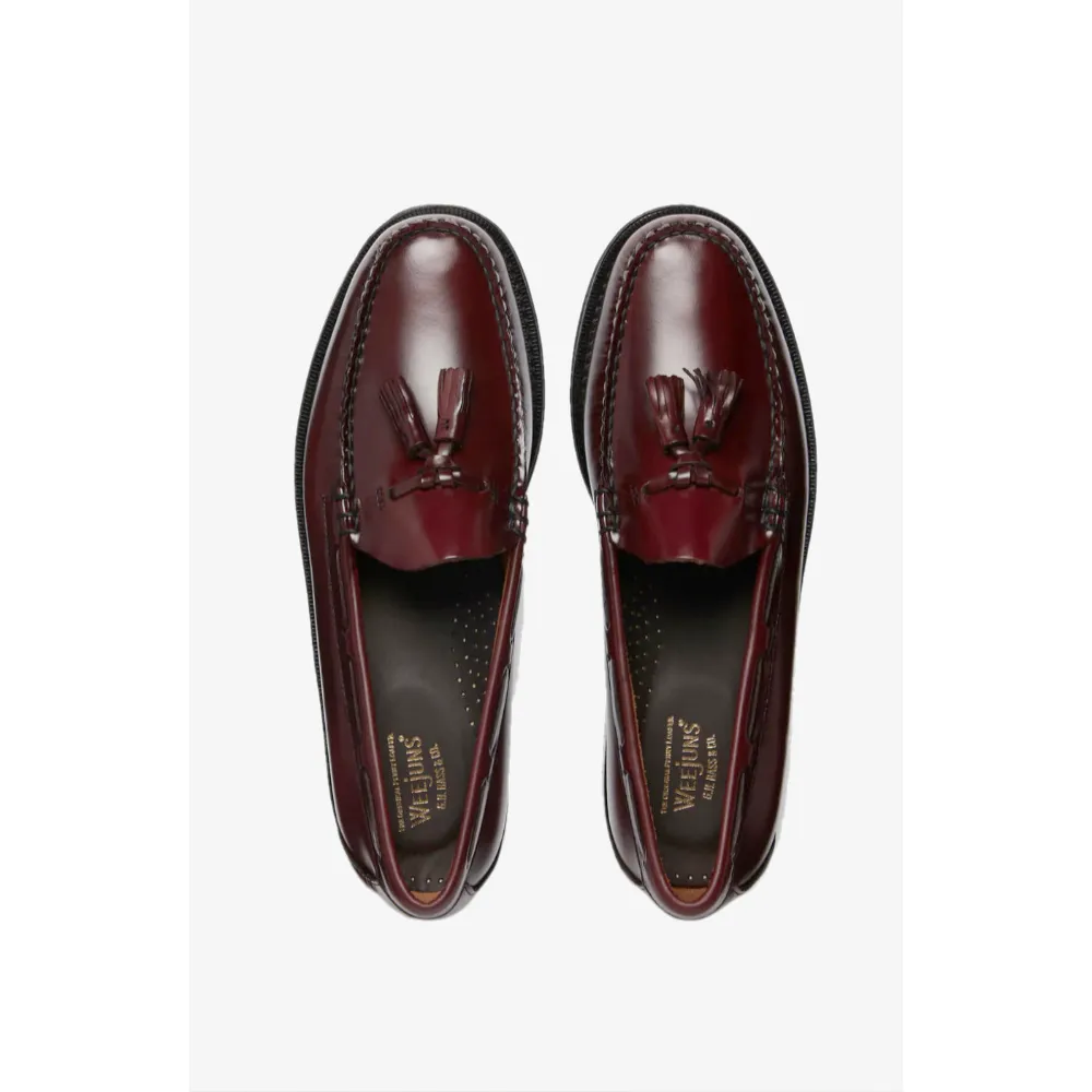Bass Weejun - Larkin Leather Sole Moc Wine - Tassel Loafer
