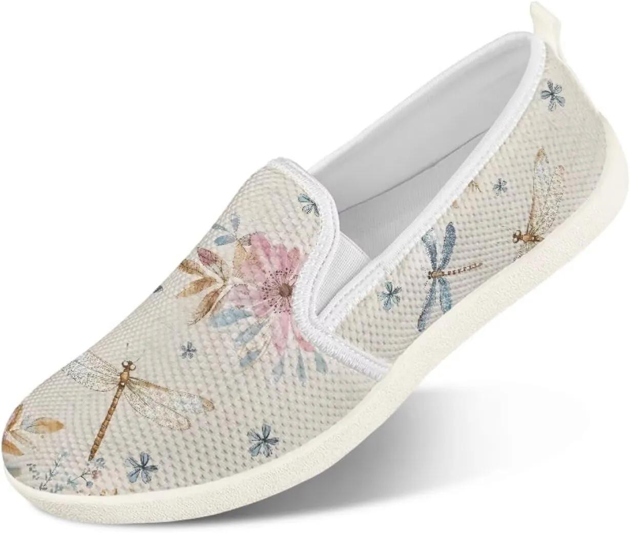Binienty Women's Loafers & Slip-On Soft Golf Tennis Shoes Wide Width Sneakers Stretch Cloth Shoes