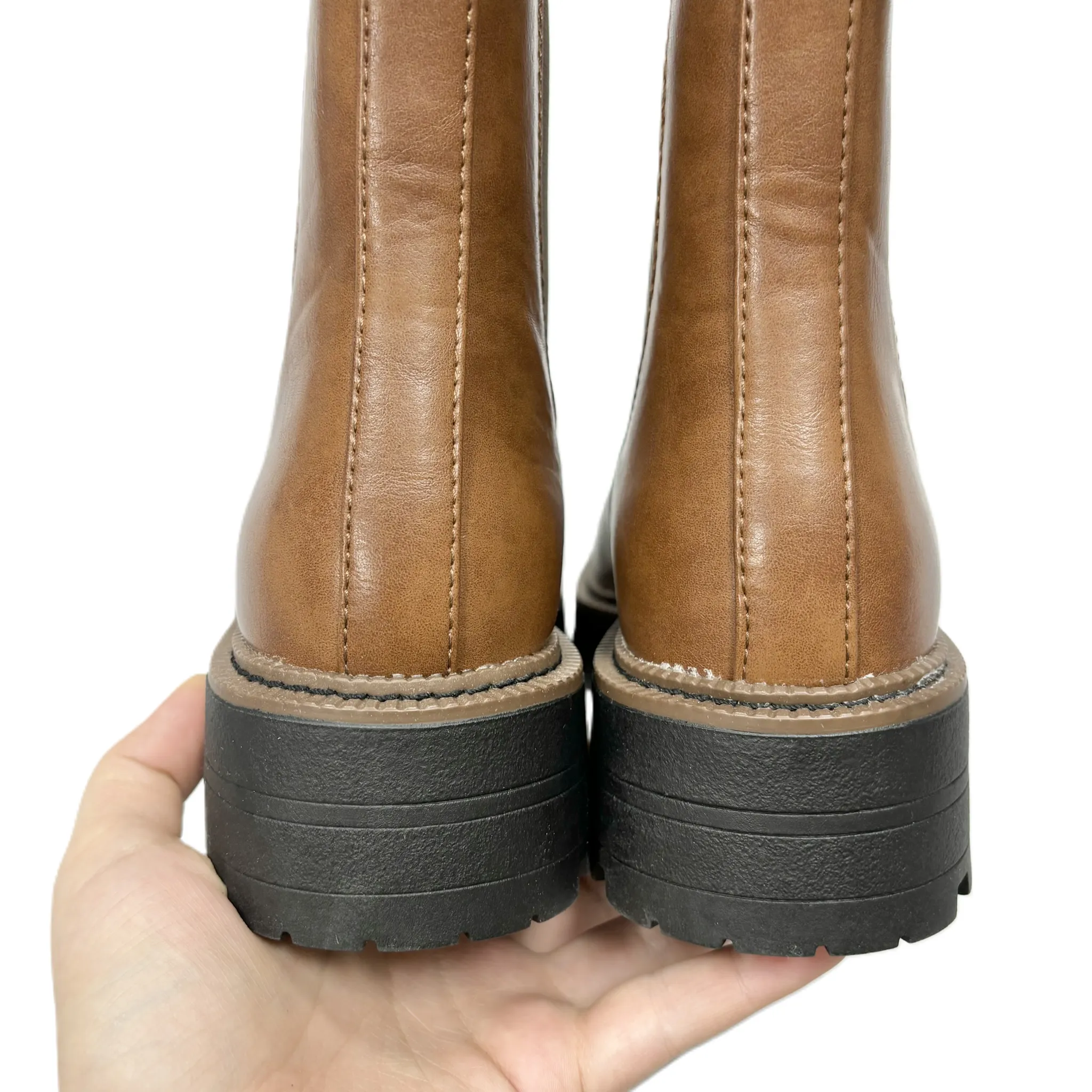 Boots Ankle Flats By Dream Paris In Brown, Size: 8