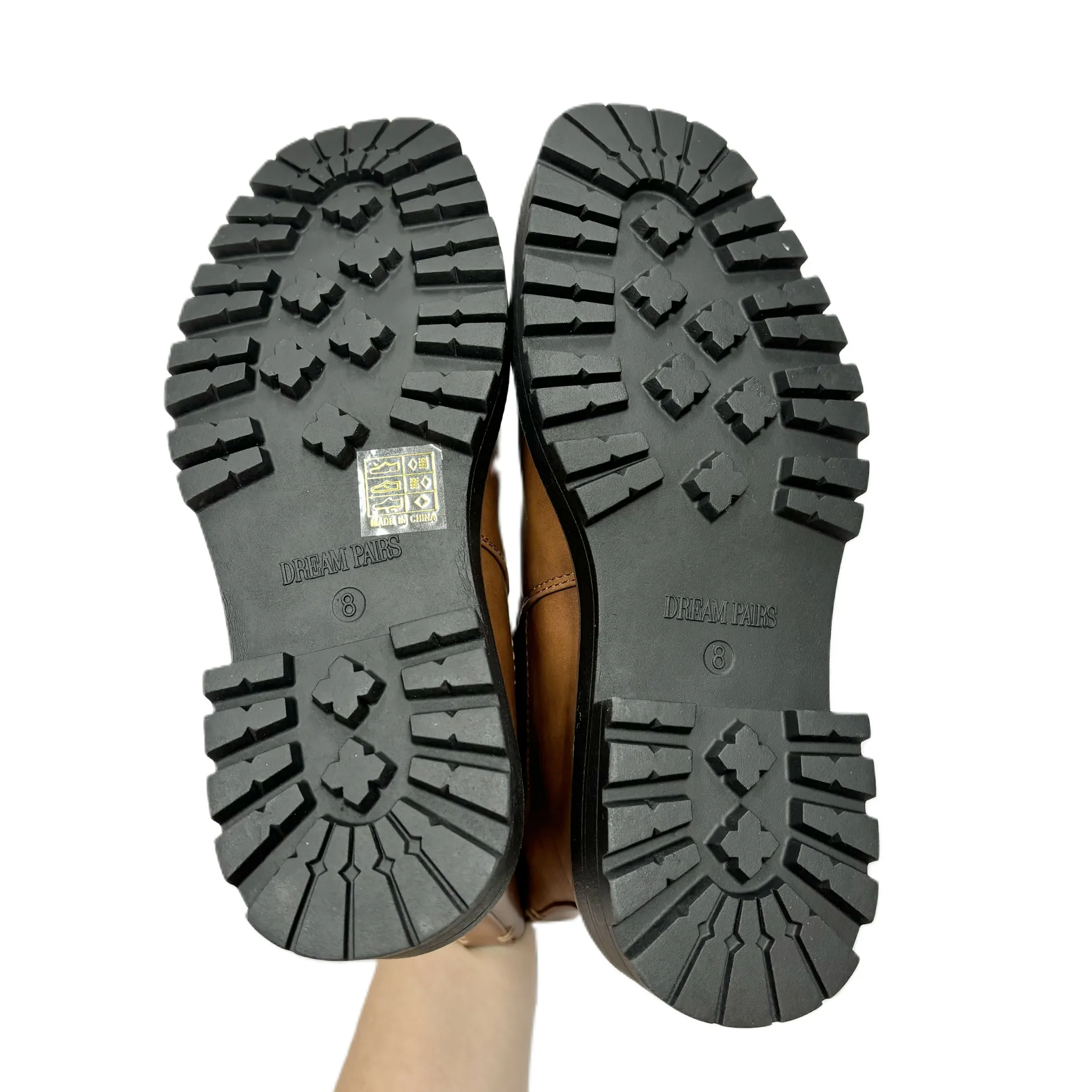 Boots Ankle Flats By Dream Paris In Brown, Size: 8