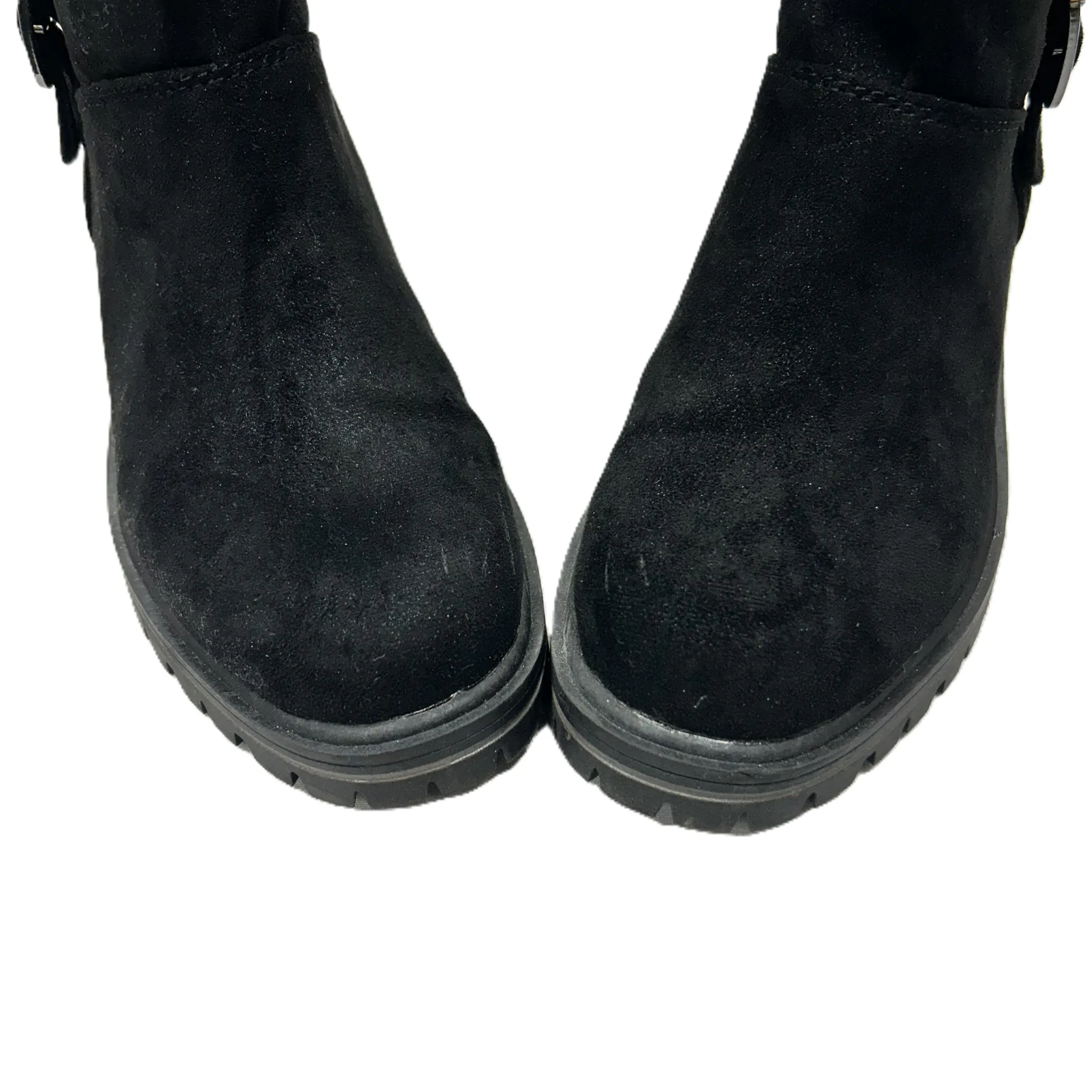 Boots Mid-calf Heels By Kelly And Katie In Black, Size: 7.5