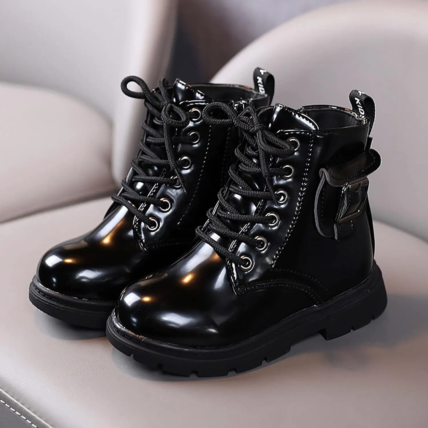 Boys and Girls Ankle Boots Short Boots Toddler Boots Waterpoor Leather Shoes Big Kids Boots