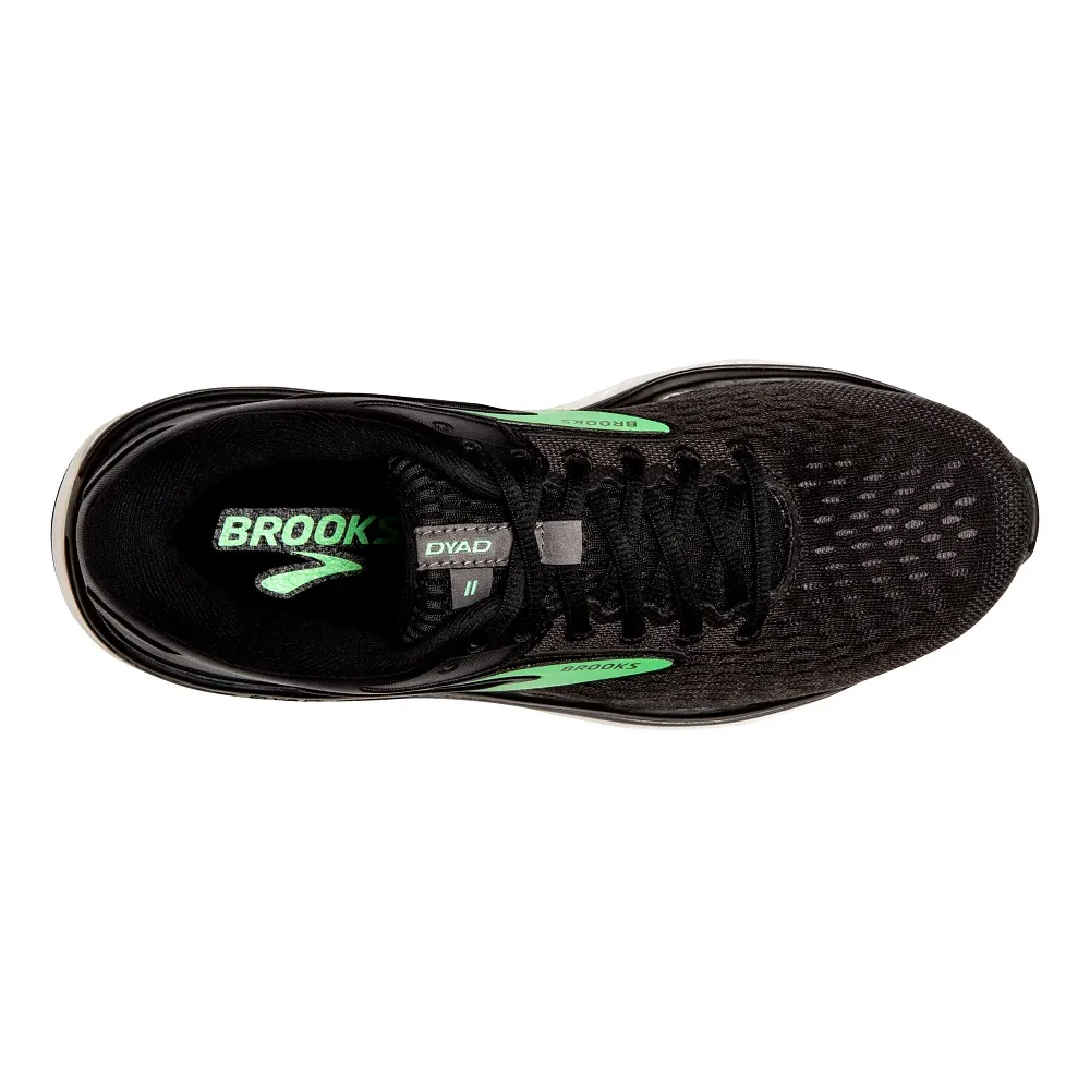 Brooks | Dyad 11 | Women's | Black/Ebony/Green