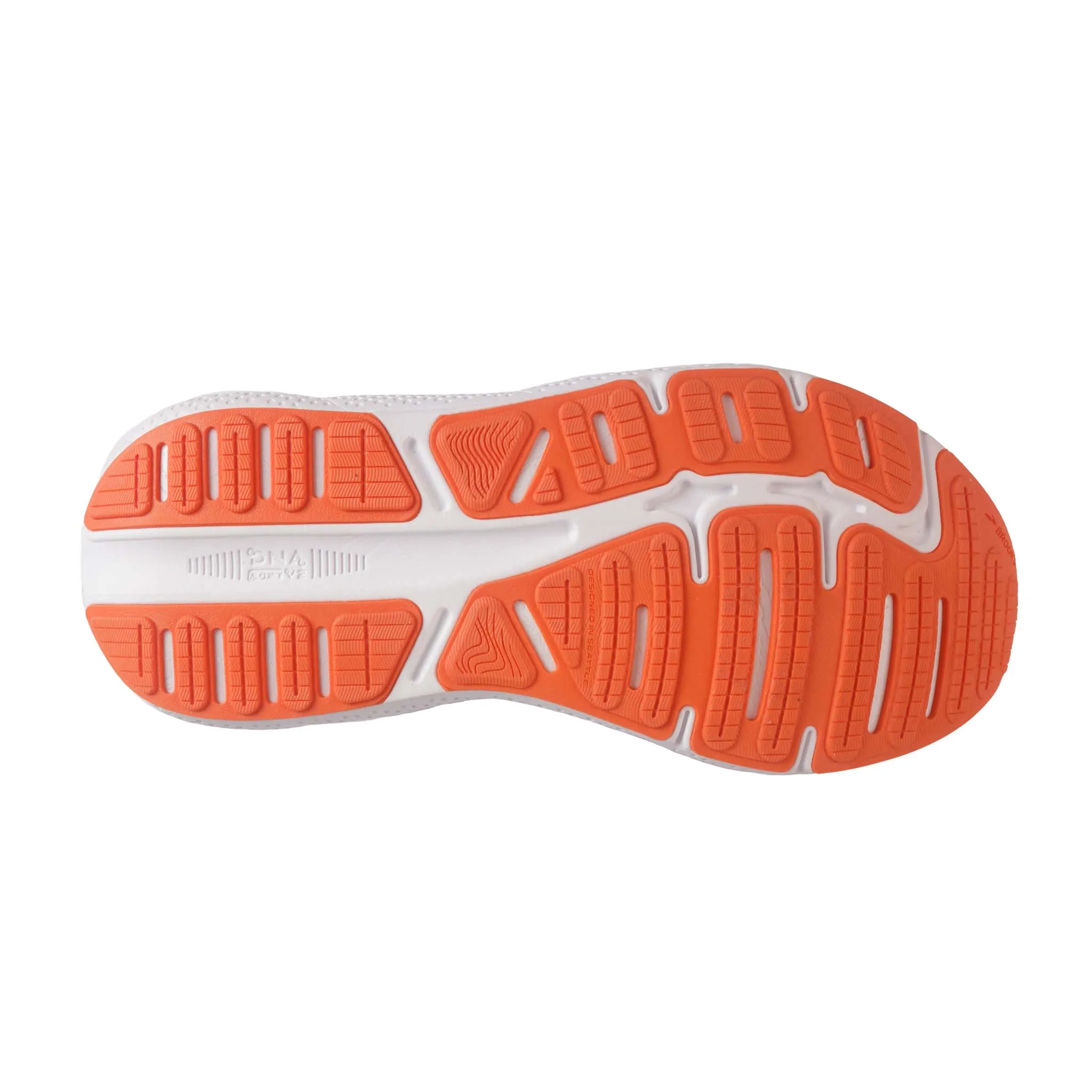 Brooks Mens Ghost Max Running Shoes - Vibrant Red and Orange Colorway