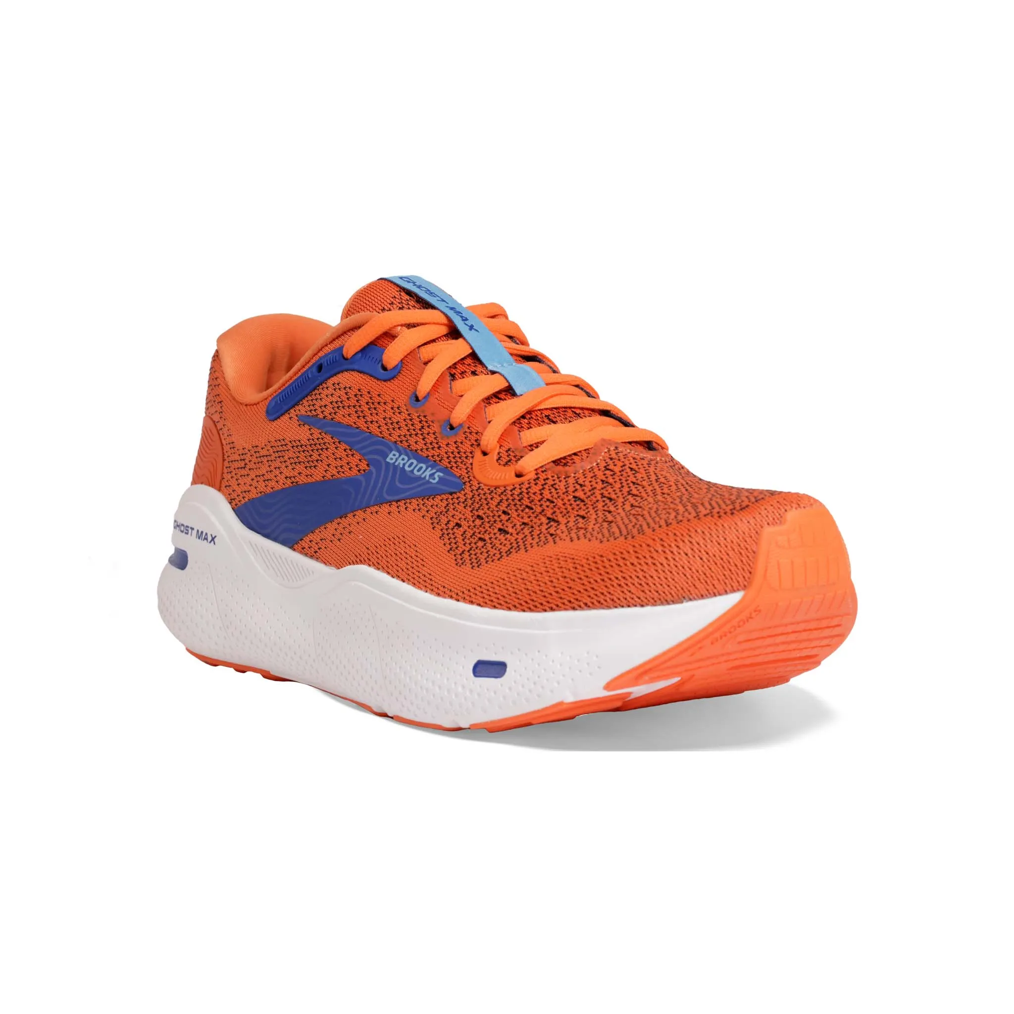 Brooks Mens Ghost Max Running Shoes - Vibrant Red and Orange Colorway