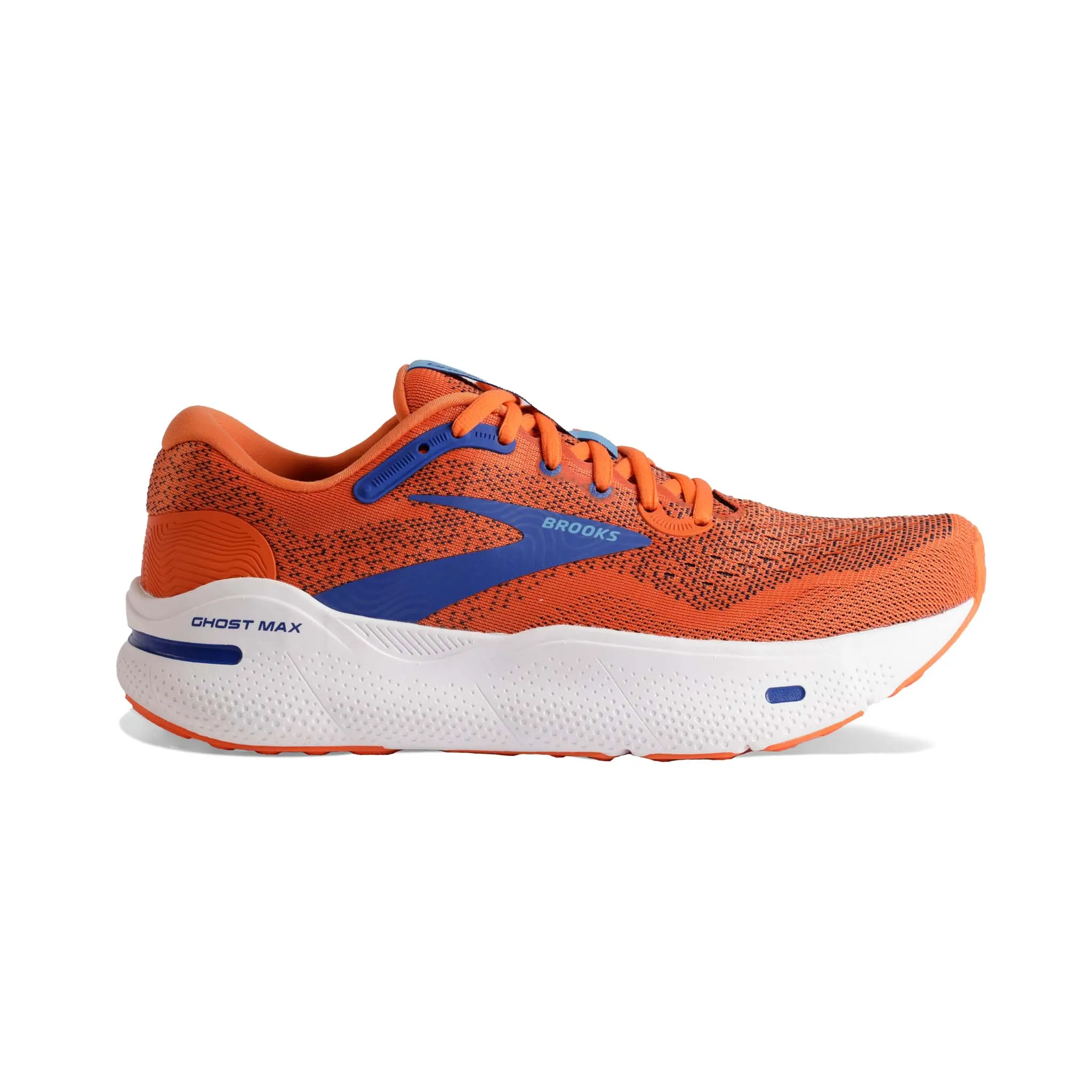 Brooks Mens Ghost Max Running Shoes - Vibrant Red and Orange Colorway