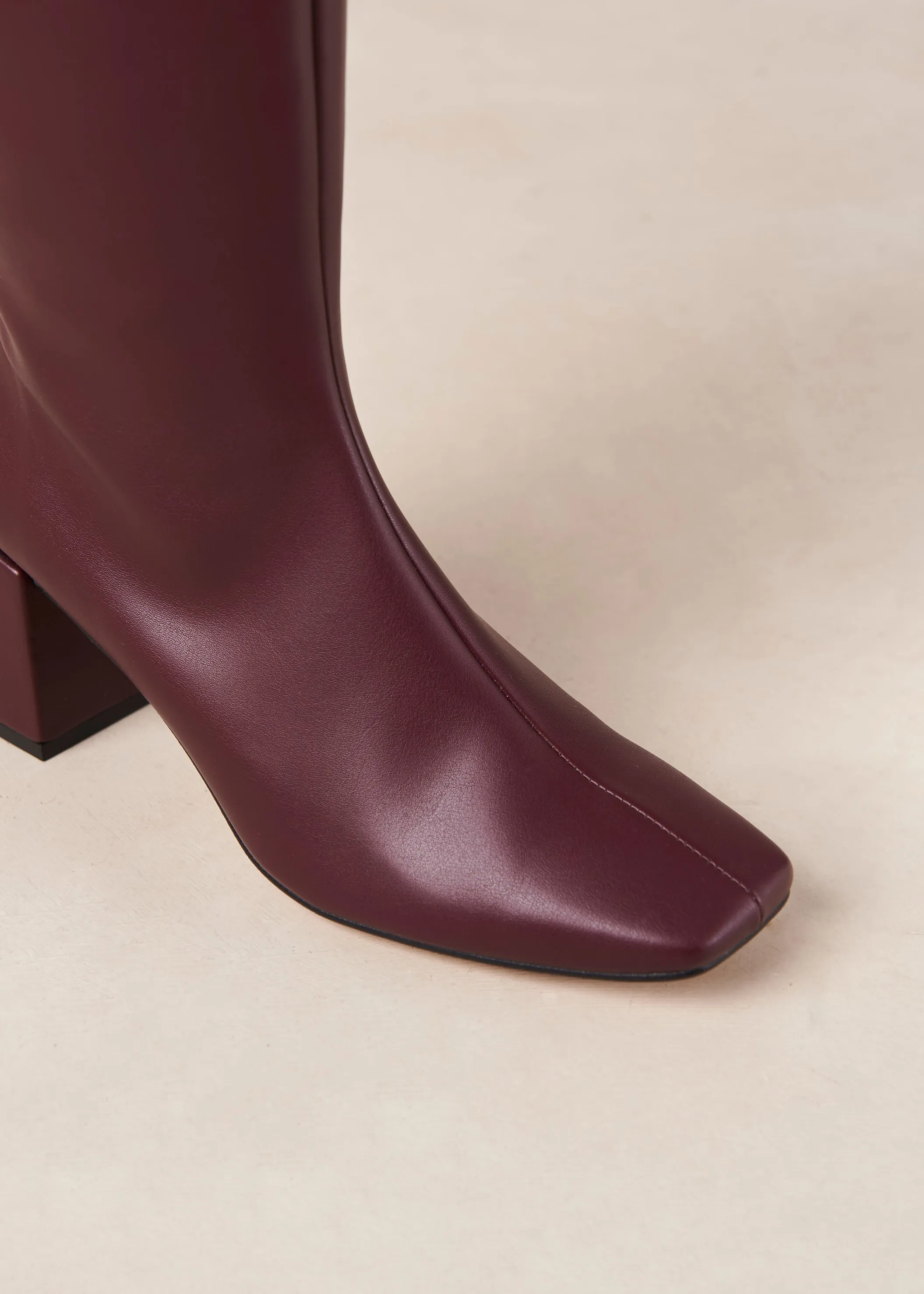 Chalk Beet Vegan Leather Boots