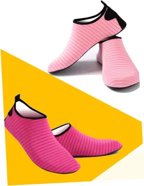 FRCOLOR 1Pair Silicone Non Slip Socks for Yoga Dance and Fitness Thickened Socks Pink Enhanced Grip and Comfort for Stability and Balance