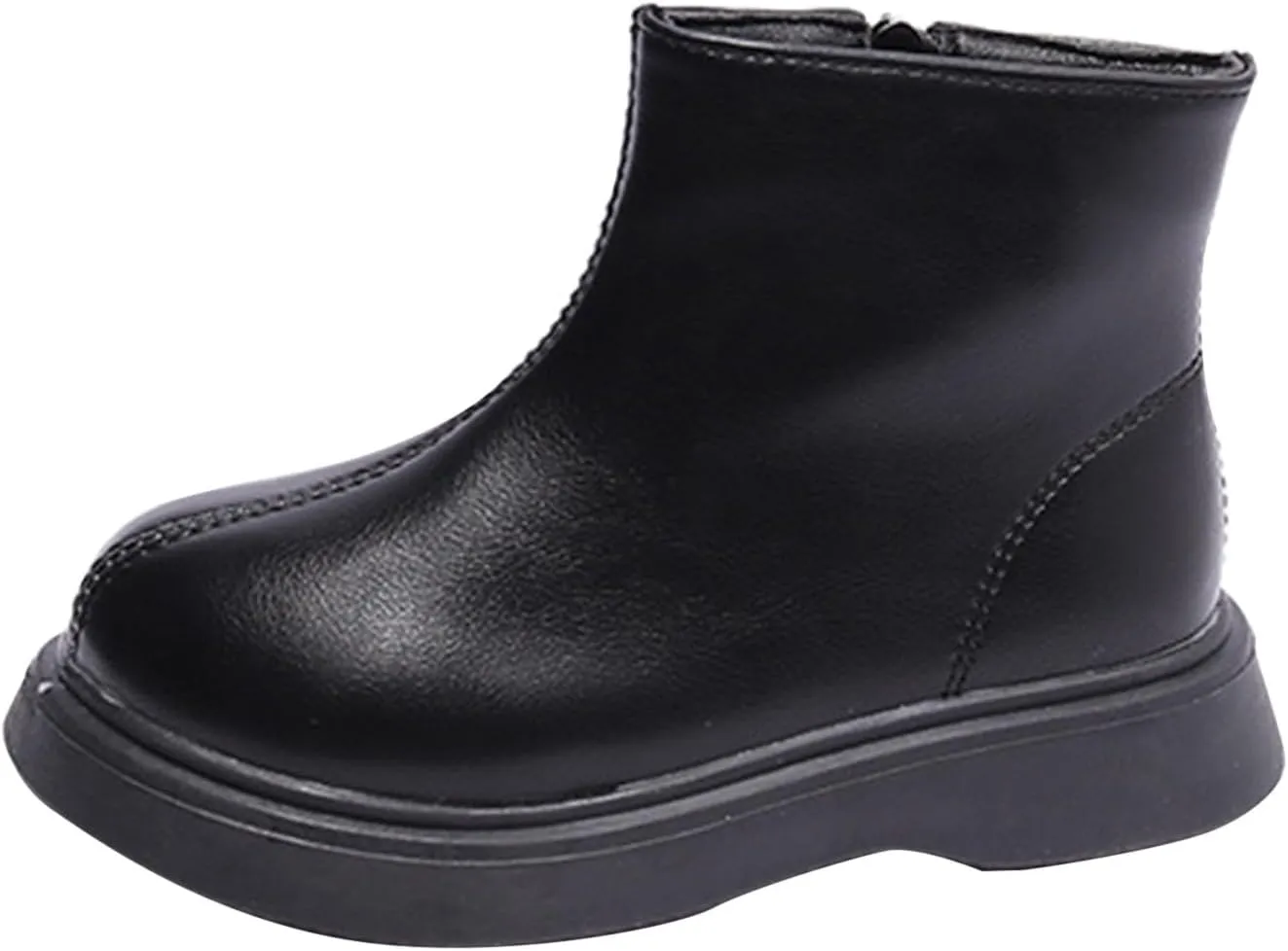 Girls Spring Autumn Winter Ankle Boots Side Zipper Short Boots Toddler Soft Bottom Non Slip Low Calf Boots