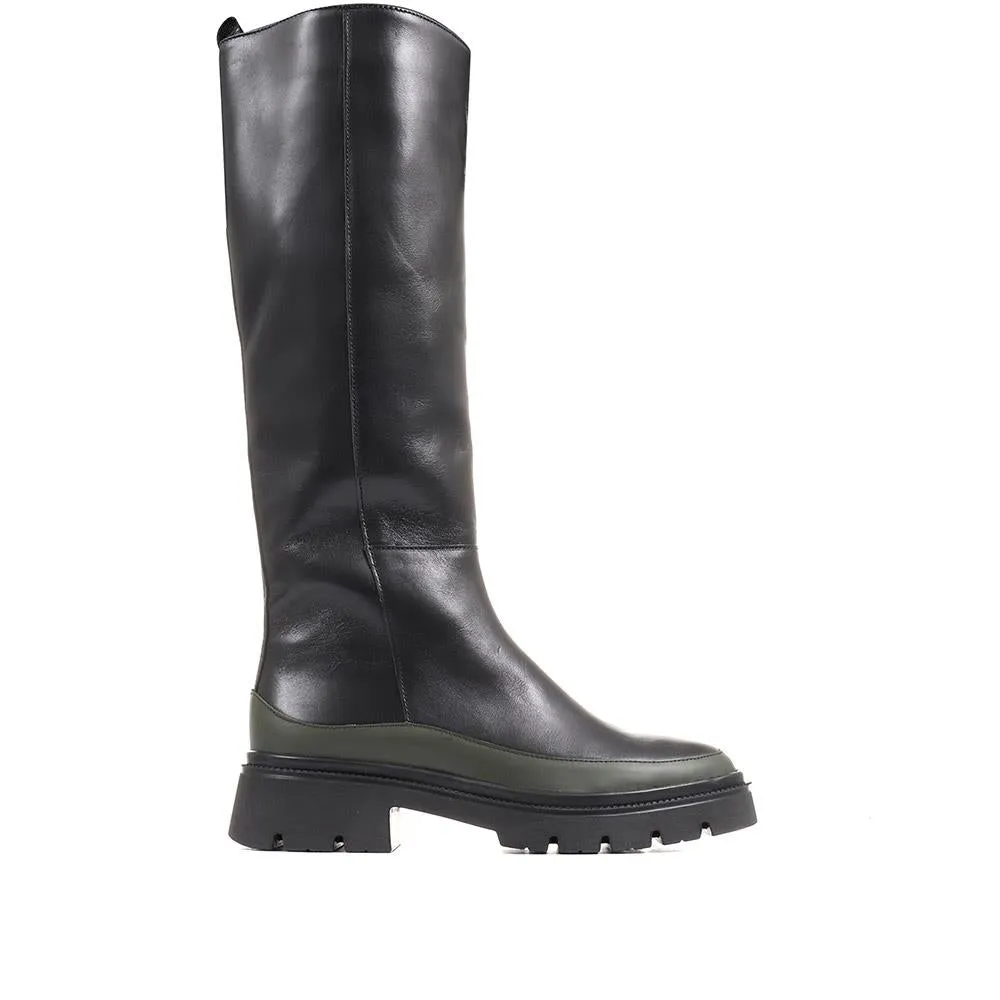 Link Chunky Knee High Boots - GAB36513 / 322 681