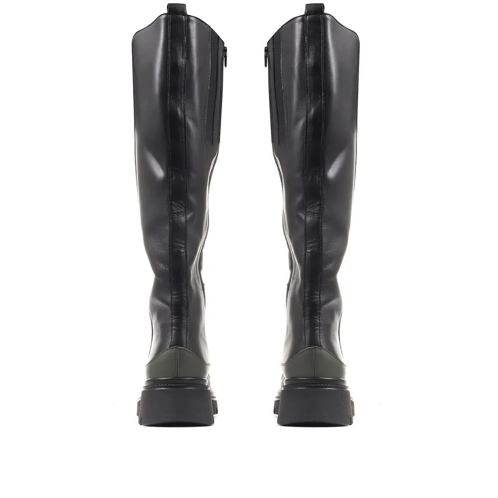Link Chunky Knee High Boots - GAB36513 / 322 681