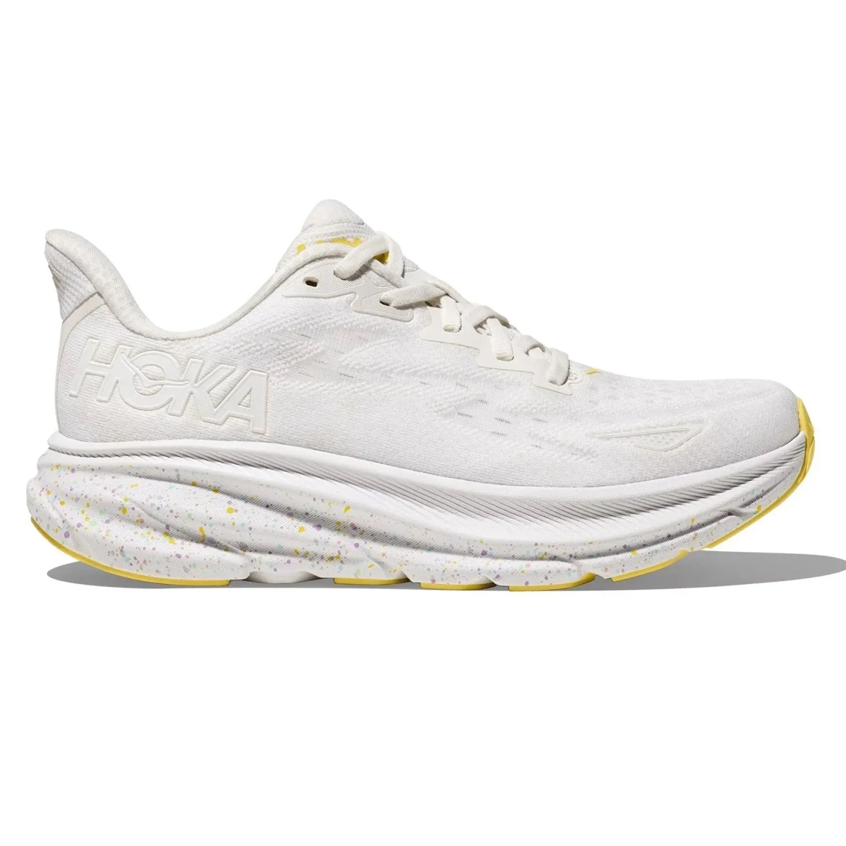Mens Hoka Clifton 9 Running Shoes (Wide Fit) - Lightweight, Cushioned, Ultimate Comfort