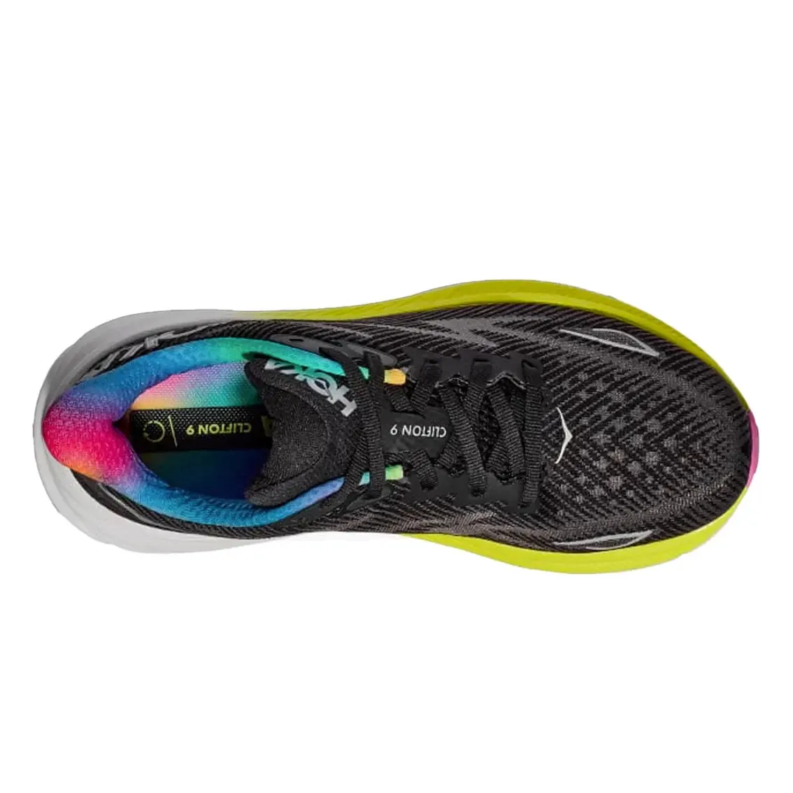 Mens Hoka Clifton 9 Running Shoes (Wide Fit) - Lightweight, Cushioned, Ultimate Comfort
