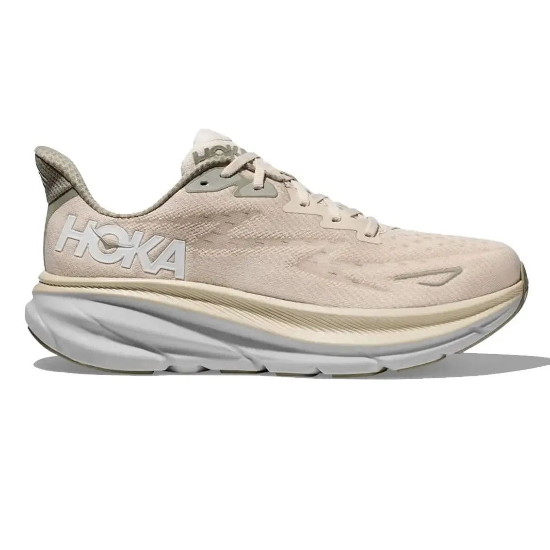 Mens Hoka Clifton 9 Running Shoes (Wide Fit) - Lightweight, Cushioned, Ultimate Comfort