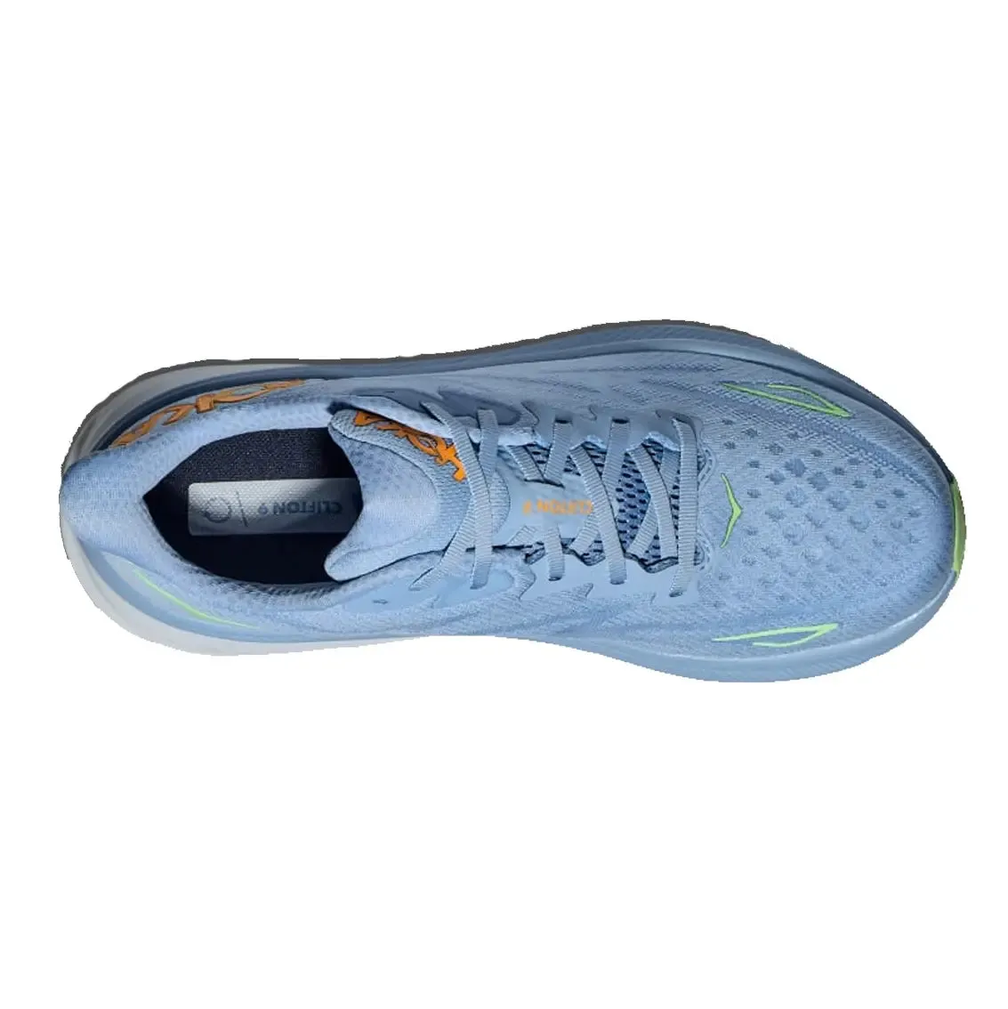Mens Hoka Clifton 9 Running Shoes (Wide Fit) - Lightweight, Cushioned, Ultimate Comfort