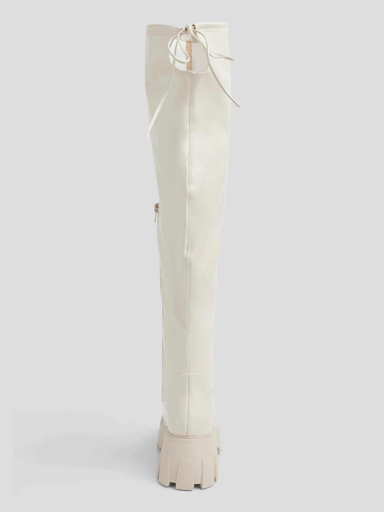 Nadine Wide Calf Over-The-Knee Lug Sole Boots