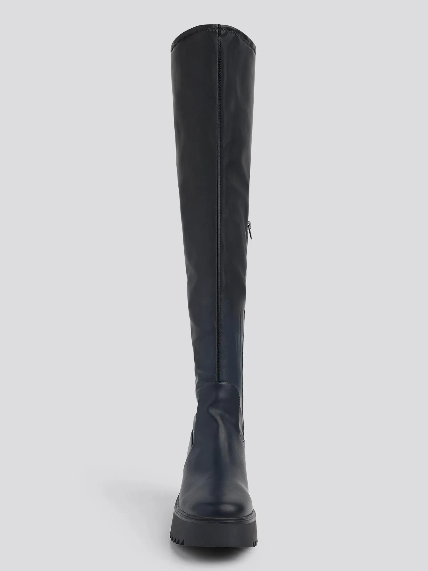Nadine Wide Calf Over-The-Knee Lug Sole Boots