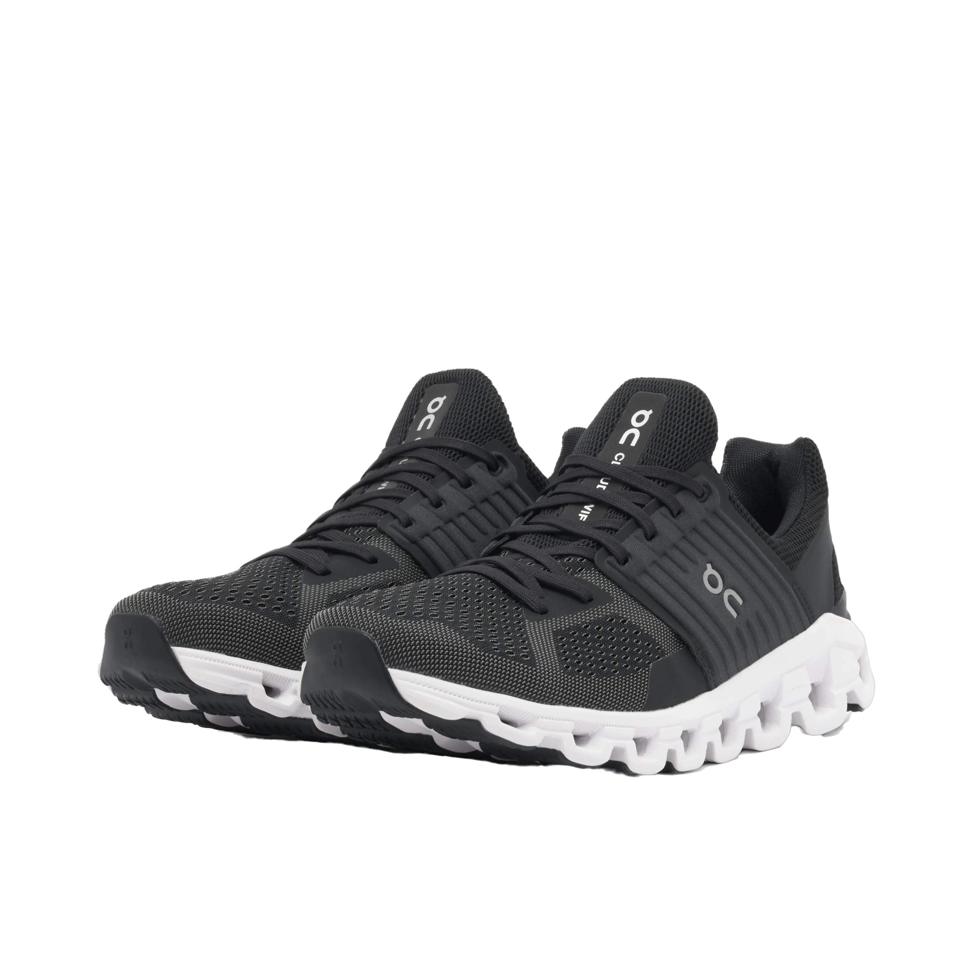 On Running Men's Cloudswift Shoes - Black / Rock / White