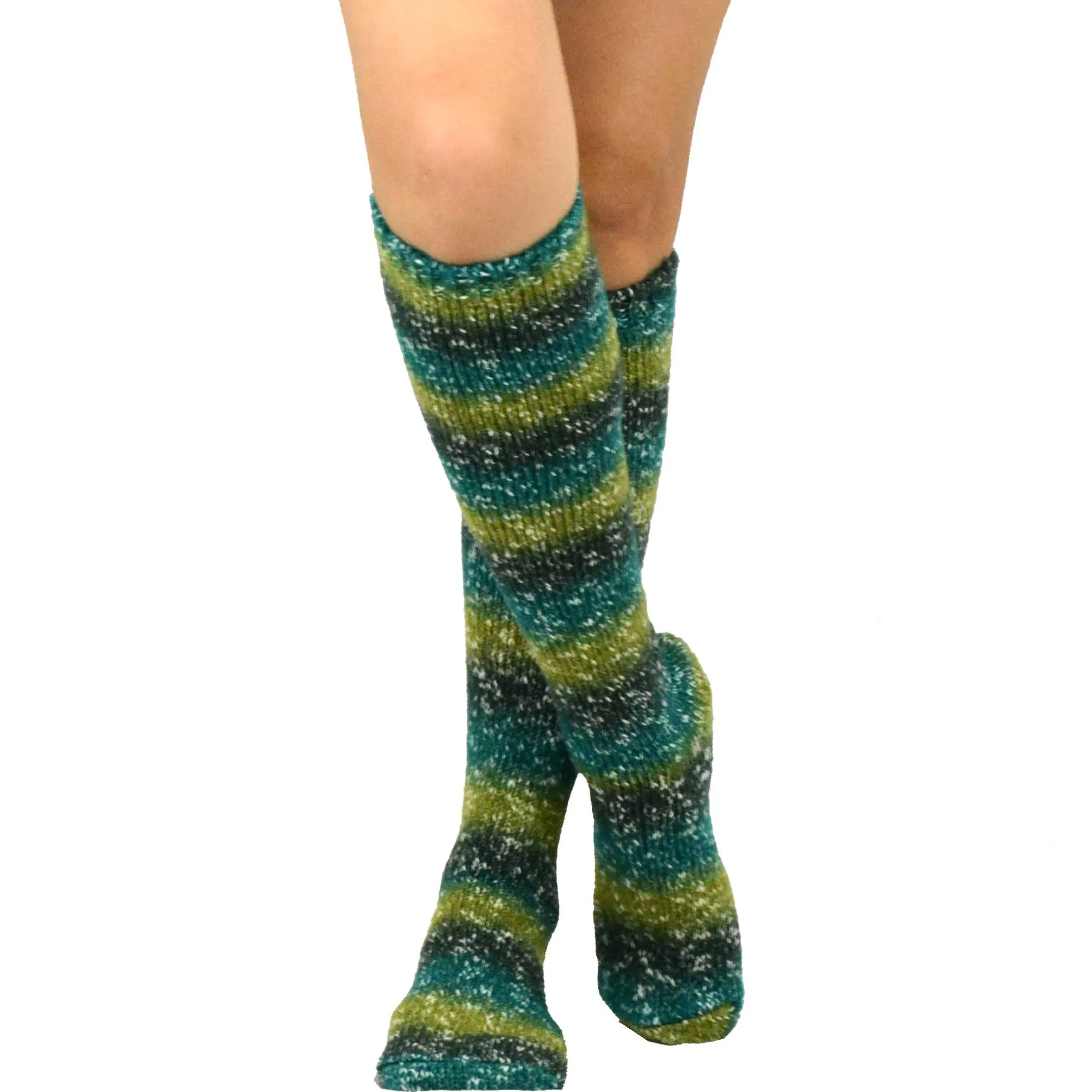 TeeHee Socks Women's Casual Acrylic Knee High Stripe 3-Pack (10840)