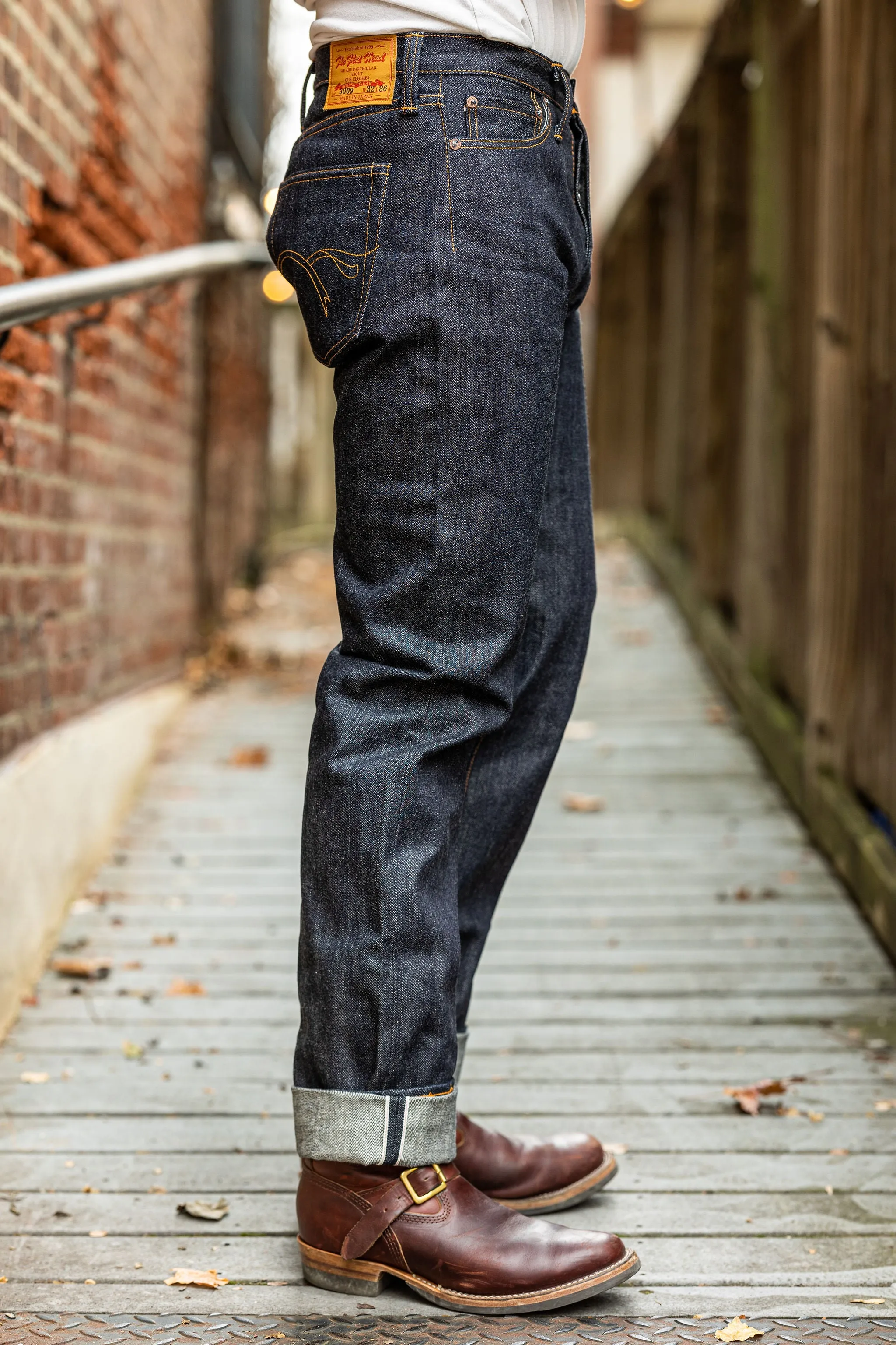 The Flat Head 3009 Slim Straight - 14.5oz Selvedge Denim (Unsanforized)