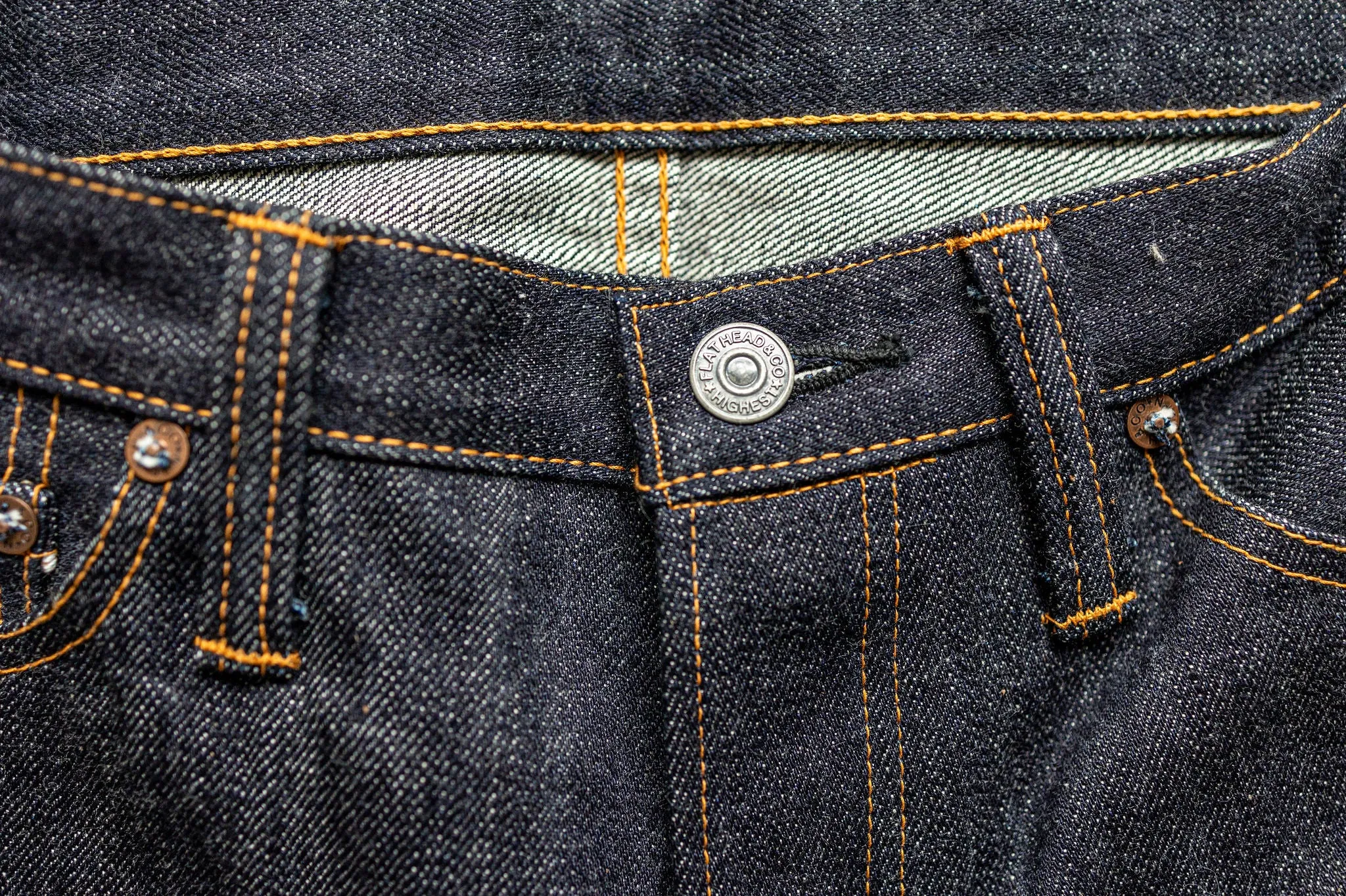 The Flat Head 3009 Slim Straight - 14.5oz Selvedge Denim (Unsanforized)