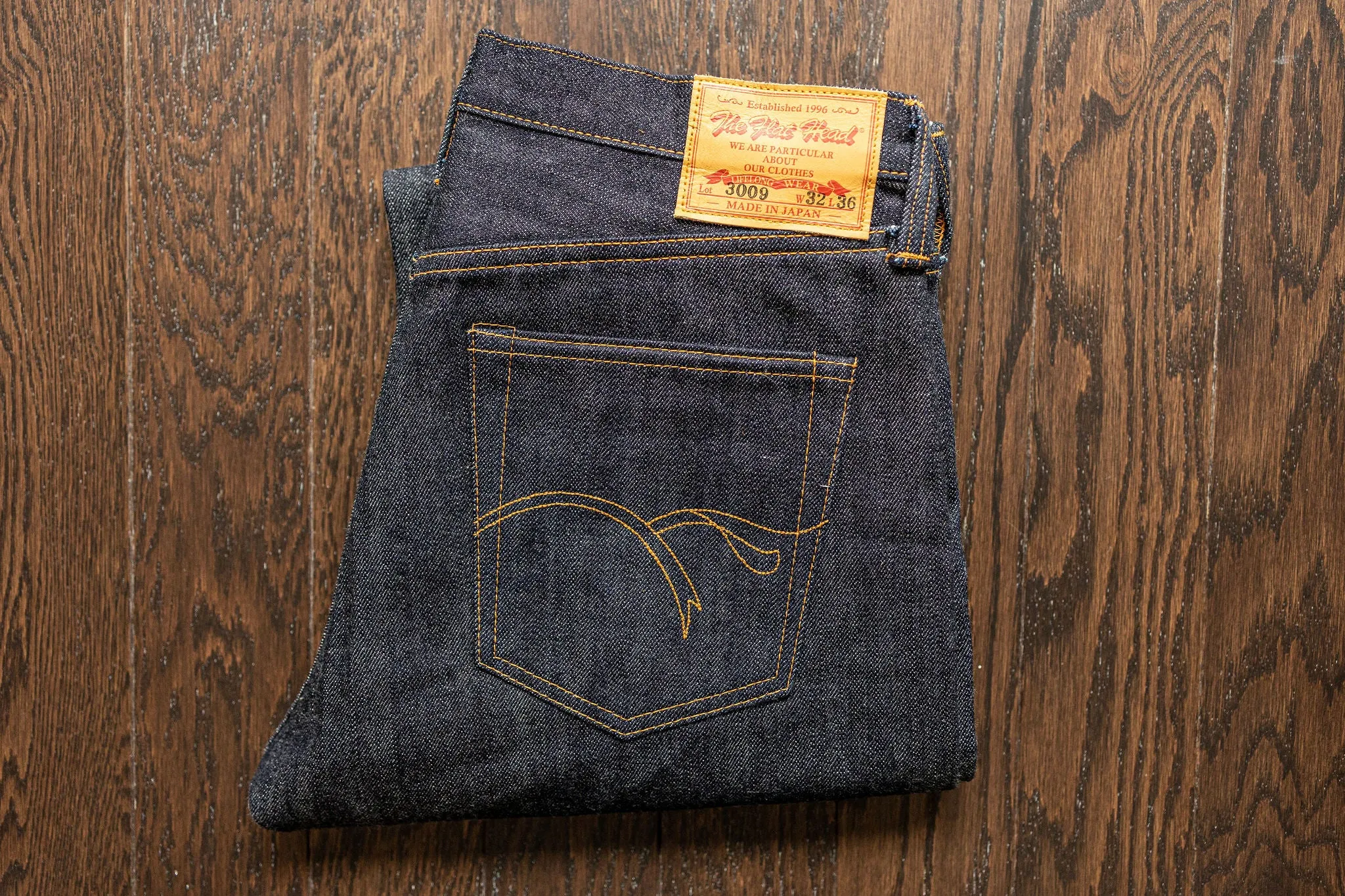 The Flat Head 3009 Slim Straight - 14.5oz Selvedge Denim (Unsanforized)