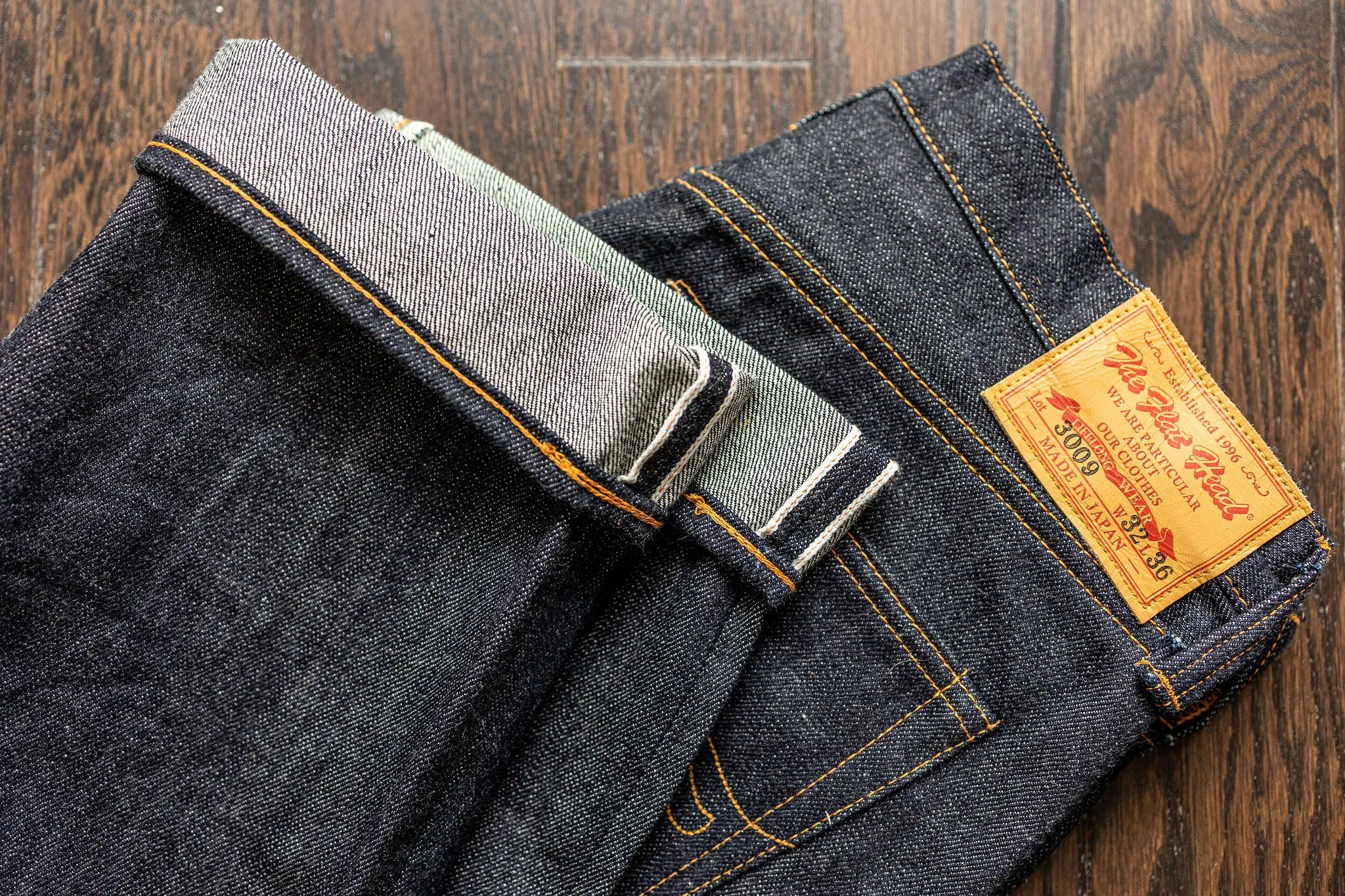 The Flat Head 3009 Slim Straight - 14.5oz Selvedge Denim (Unsanforized)