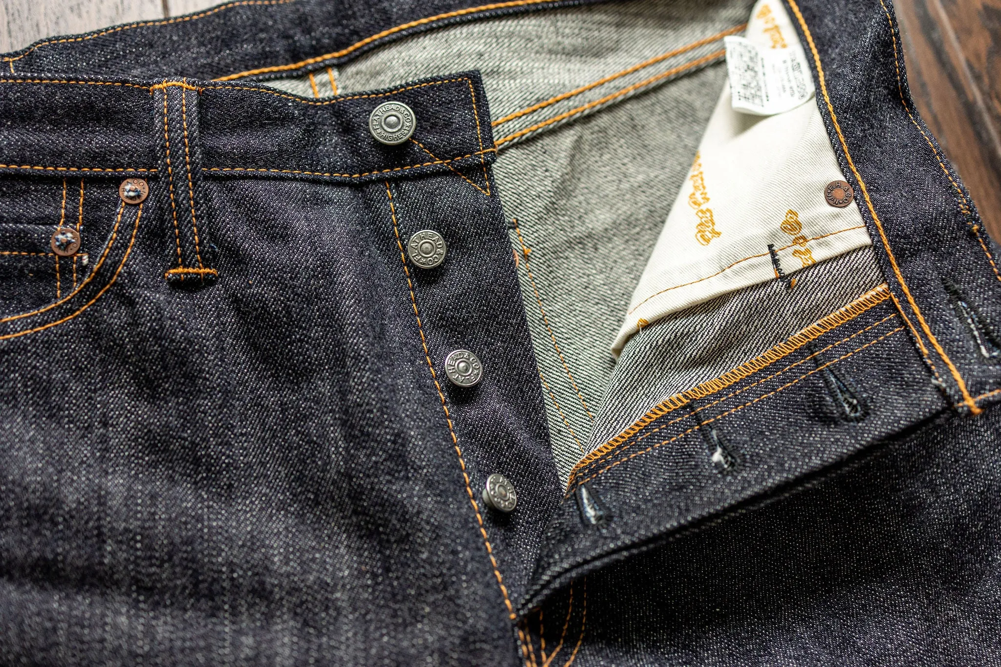 The Flat Head 3009 Slim Straight - 14.5oz Selvedge Denim (Unsanforized)
