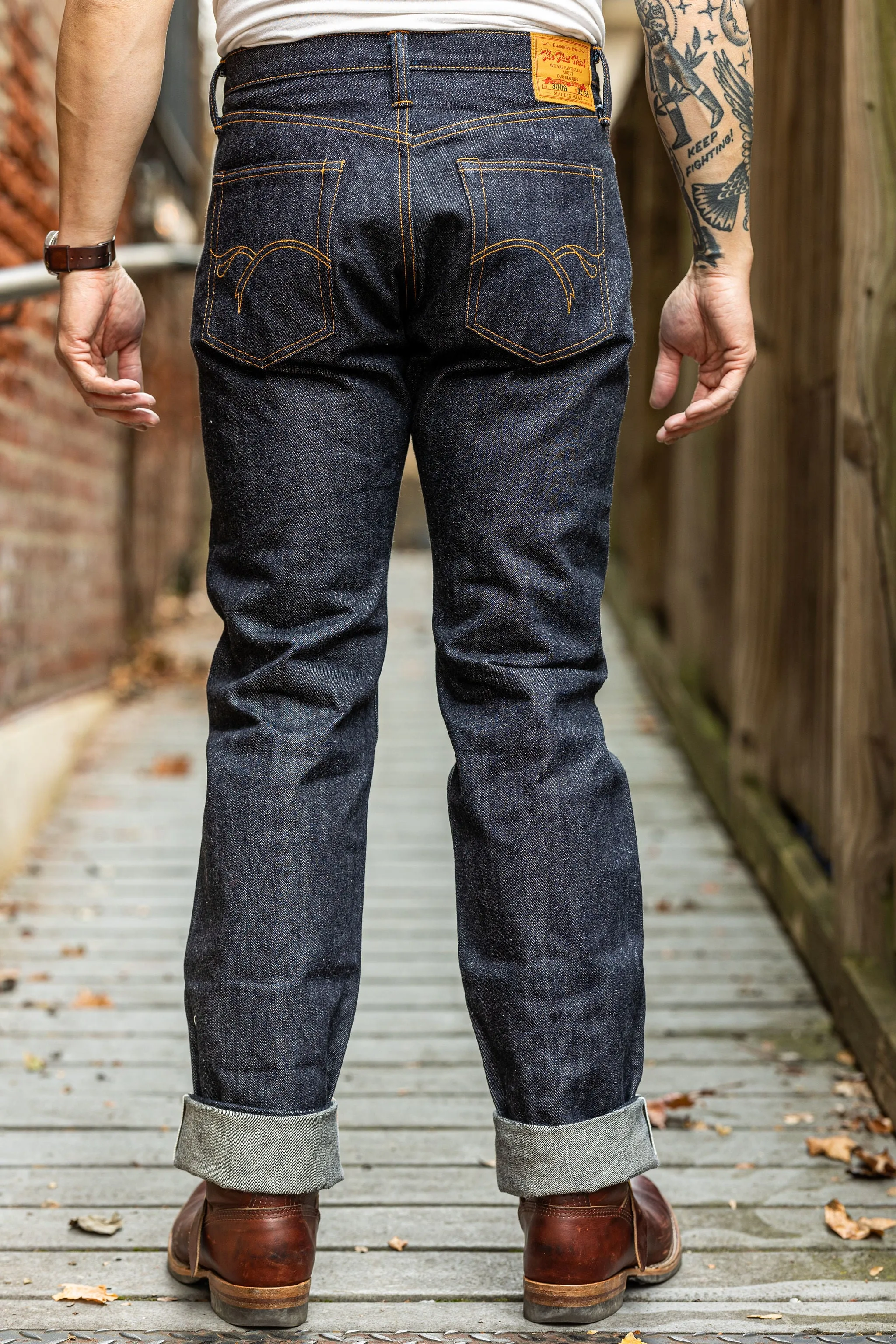 The Flat Head 3009 Slim Straight - 14.5oz Selvedge Denim (Unsanforized)