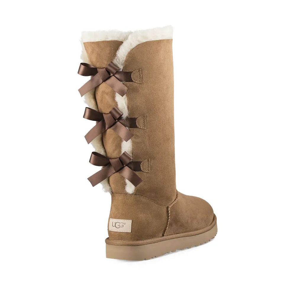 UGG Womens Bailey Bow Tall II Boots – Classic Chestnut Color (Model 1016434)