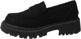 Women Loafers Shoes Comfortable Dress Shoes Platform Leather Shoes Chunky Penny Loafers Wide Oxford Loafers Work Shoe