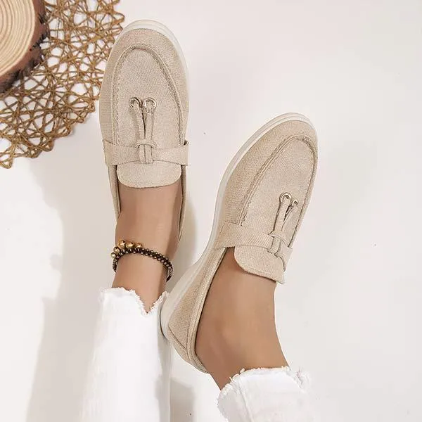 Women's Casual Slip-On Loafers with Flat Sole 70682361C