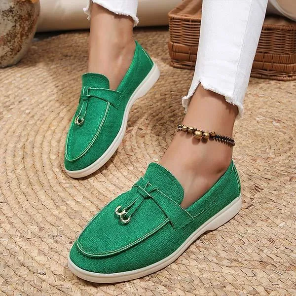 Women's Casual Slip-On Loafers with Flat Sole 70682361C