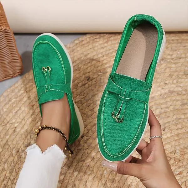 Women's Casual Slip-On Loafers with Flat Sole 70682361C