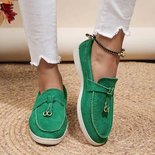 Women's Casual Slip-On Loafers with Flat Sole 70682361C