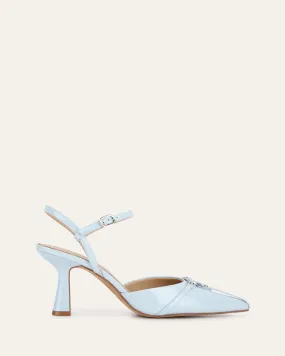 YURI Elegant Sky Blue Patent High Heels