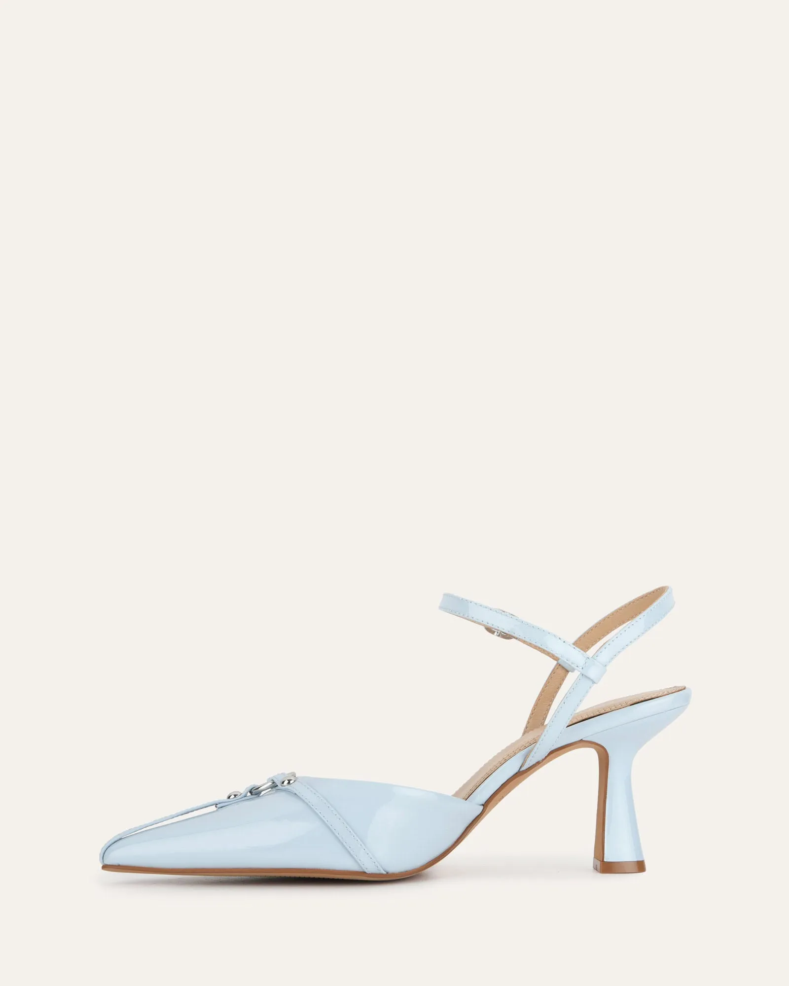YURI Elegant Sky Blue Patent High Heels