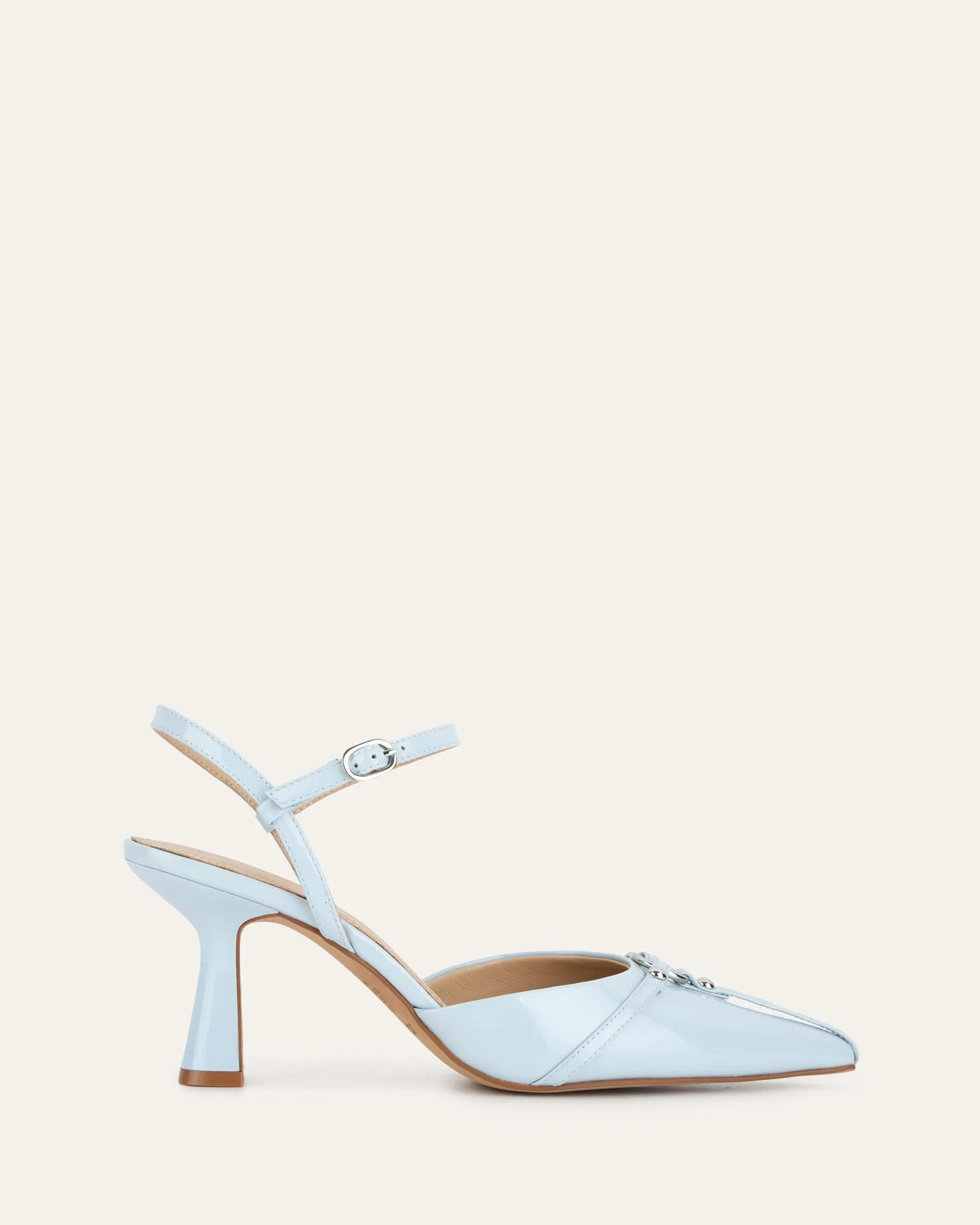 YURI Elegant Sky Blue Patent High Heels